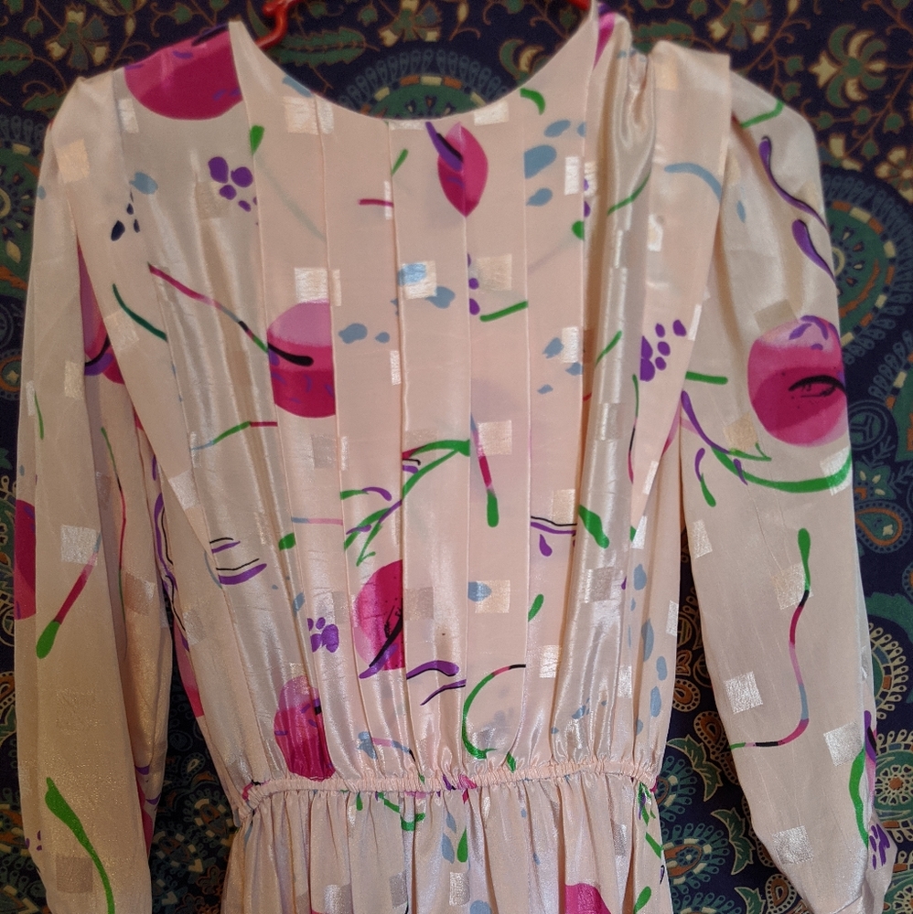 80s Vintage Midi Dress